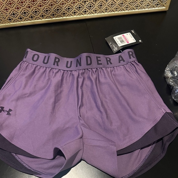 Under Armour Pants - Under Armour Women's Athletic Shorts in Purple